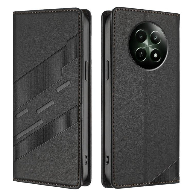 Embossed Multi-functional Wallet Retro Leather Phone Case, For Realme 12 4G, For Realme C63 4G, For Realme GT Neo6