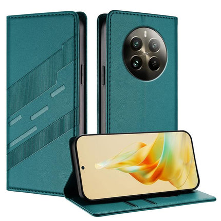 Embossed Multi-functional Wallet Retro Leather Phone Case, For Realme 12 5G, For Realme 12+, For Realme 12 Pro