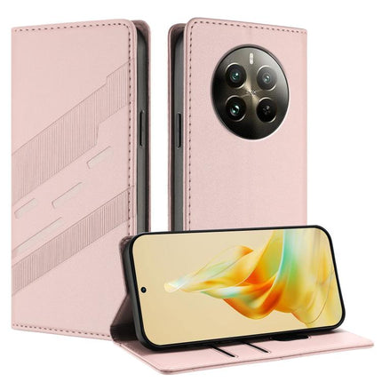 Embossed Multi-functional Wallet Retro Leather Phone Case, For Realme 12 5G, For Realme 12+, For Realme 12 Pro
