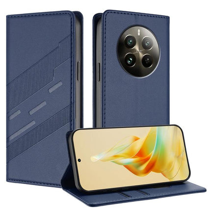 Embossed Multi-functional Wallet Retro Leather Phone Case, For Realme 12 5G, For Realme 12+, For Realme 12 Pro