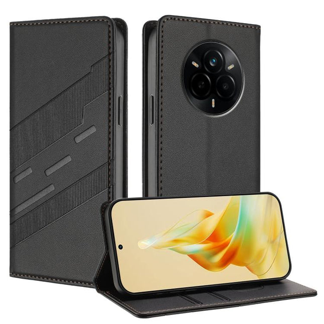Embossed Multi-functional Wallet Retro Leather Phone Case, For Realme 14 Pro, For Realme C75 4G, For Realme GT7 Pro