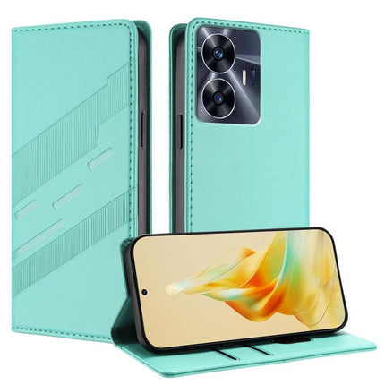 Embossed Multi-functional Wallet Retro Leather Phone Case, For Realme C65 4G, For Realme 10T, For Realme C55