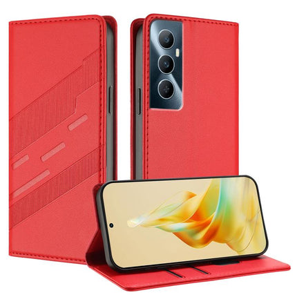 Embossed Multi-functional Wallet Retro Leather Phone Case, For Realme C65 4G, For Realme 10T, For Realme C55