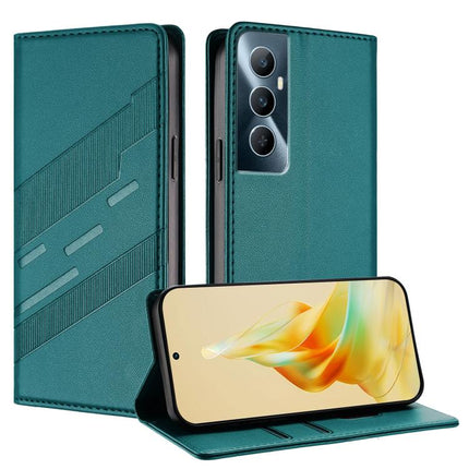 Embossed Multi-functional Wallet Retro Leather Phone Case, For Realme C65 4G, For Realme 10T, For Realme C55