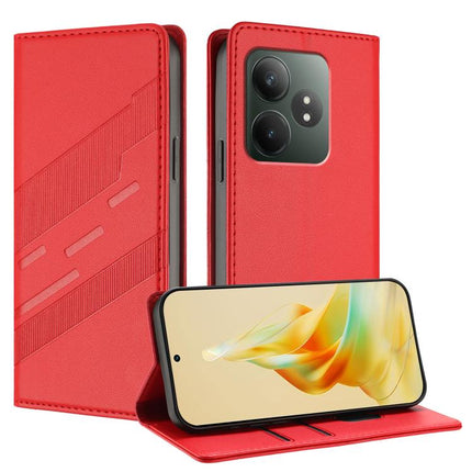 Embossed Multi-functional Wallet Retro Leather Phone Case, For Realme 12 4G, For Realme C63 4G, For Realme GT Neo6