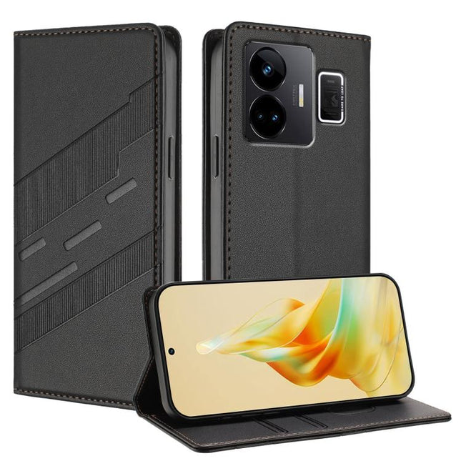 Embossed Multi-functional Wallet Retro Leather Phone Case, For Realme GT3, For Realme 10 Pro, For Realme 10 Pro+