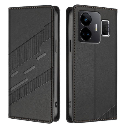 Embossed Multi-functional Wallet Retro Leather Phone Case, For Realme GT3, For Realme 10 Pro, For Realme 10 Pro+
