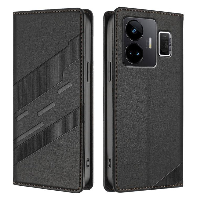 Embossed Multi-functional Wallet Retro Leather Phone Case, For Realme GT3, For Realme 10 Pro, For Realme 10 Pro+