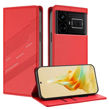 Embossed Multi-functional Wallet Retro Leather Phone Case, For Realme C67 4G, For Realme 11 4G, For Realme GT5