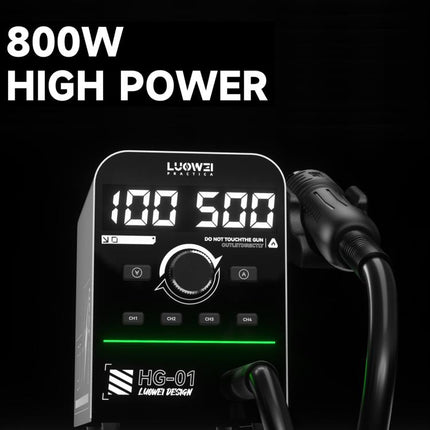 Luowei HG-01 800W Intelligent Digital Hot Air Gun BGA Desoldering Rework Station, HG-01 US Plug