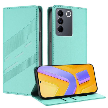 Embossed Multi-functional Wallet Retro Leather Phone Case, For vivo Y100 5G Global, For vivo V27 5G / V27 Pro 5G, For vivo V27e 4G Global