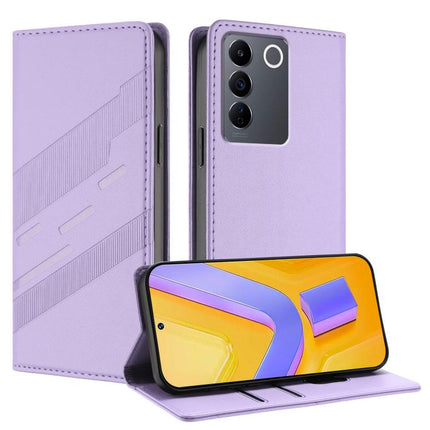 Embossed Multi-functional Wallet Retro Leather Phone Case, For vivo Y100 5G Global, For vivo V27 5G / V27 Pro 5G, For vivo V27e 4G Global