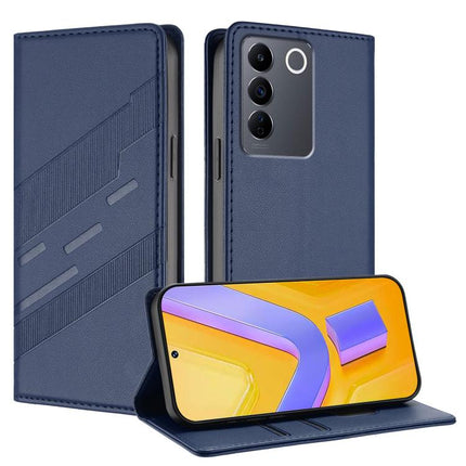 Embossed Multi-functional Wallet Retro Leather Phone Case, For vivo Y100 5G Global, For vivo V27 5G / V27 Pro 5G, For vivo V27e 4G Global