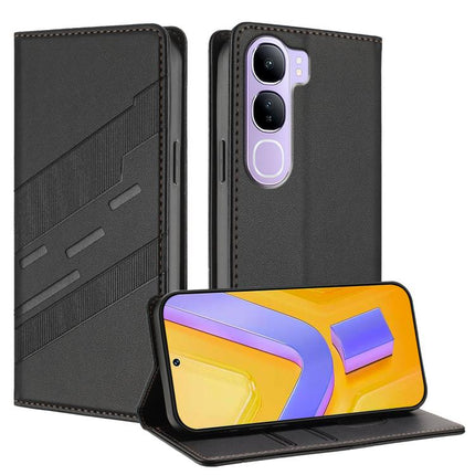 Embossed Multi-functional Wallet Retro Leather Phone Case, For vivo iQOO Z9s Pro 5G India, For vivo Y03 4G Global, For vivo V40 Lite 5G Global