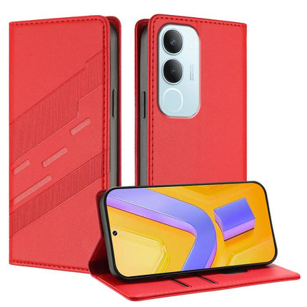 Embossed Multi-functional Wallet Retro Leather Phone Case, For vivo V50 5G Global, For vivo Y19s 4G Global, For vivo Y300 5G Global