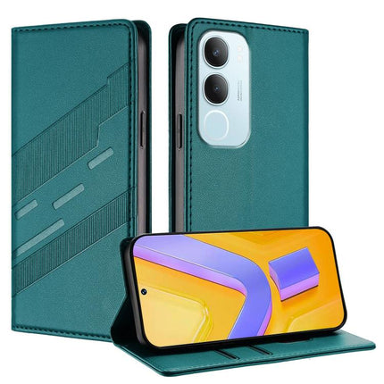 Embossed Multi-functional Wallet Retro Leather Phone Case, For vivo V50 5G Global, For vivo Y19s 4G Global, For vivo Y300 5G Global