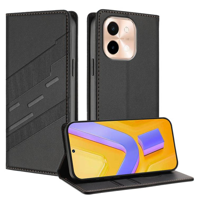 Embossed Multi-functional Wallet Retro Leather Phone Case, For vivo Y28 4G Global, For vivo X100s 5G Global, For vivo Y17s 4G Global