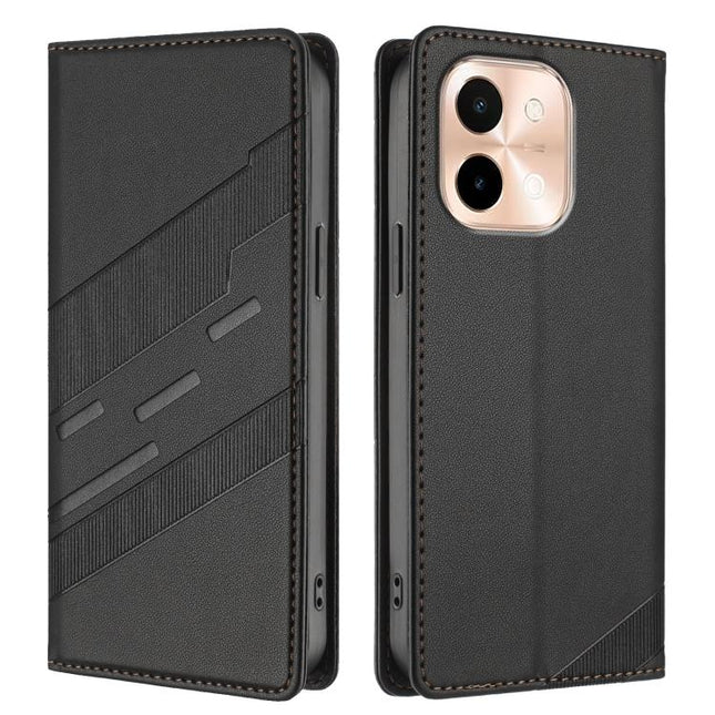 Embossed Multi-functional Wallet Retro Leather Phone Case, For vivo Y28 4G Global, For vivo X100s 5G Global, For vivo Y17s 4G Global