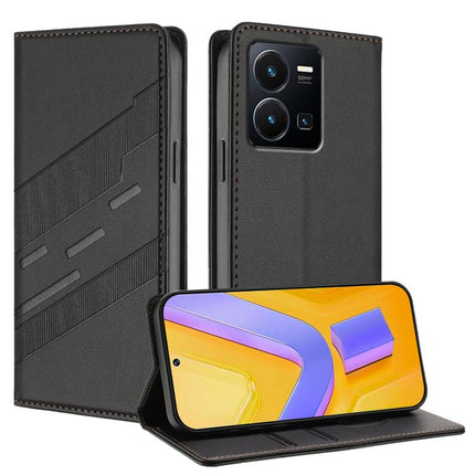 Embossed Multi-functional Wallet Retro Leather Phone Case, For vivo iQOO Neo11 5G, For vivo Y35 4G Global, For vivo Y55s 2023 5G