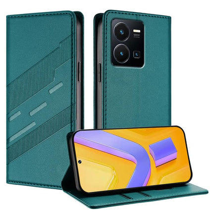 Embossed Multi-functional Wallet Retro Leather Phone Case, For vivo iQOO Neo11 5G, For vivo Y35 4G Global, For vivo Y55s 2023 5G