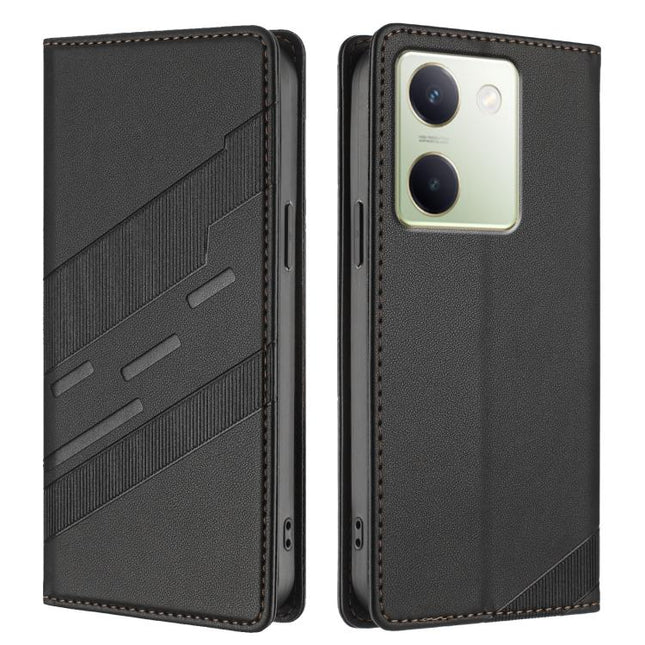 Embossed Multi-functional Wallet Retro Leather Phone Case, For vivo Y100 5G Global, For vivo V27 5G / V27 Pro 5G, For vivo V27e 4G Global