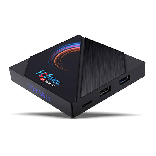 H96 Max 6K Ultra HD Smart TV Box with Remote Controller, Android 10.0, Allwinner H616 Quad Core ARM Cortex-A53, 2GB+16GB, TF Card / USBx2 / AV / HDMI / WIFI,, UK Plug, US Plug, AU Plug