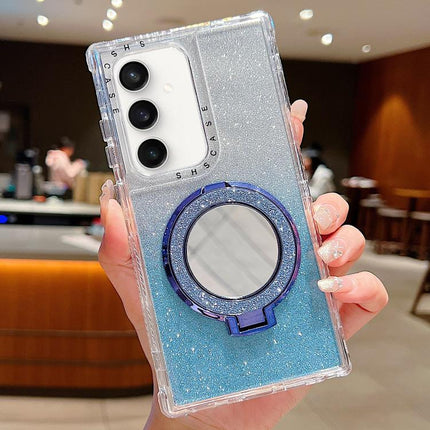 Mirror Holder Glitterr MagSafe Phone Case, For Samsung Galaxy S24 / S25, For Samsung Galaxy S24+ / S25+, For Samsung Galaxy S24 Ultra / S25 Ultra, For Samsung Galaxy S23 FE, For Samsung Galaxy S23 Ultra, For Samsung Galaxy S23+
