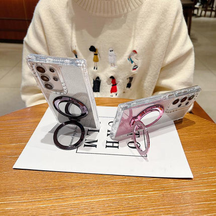 Mirror Holder Glitterr MagSafe Phone Case, For Samsung Galaxy S23, For Samsung Galaxy S22 Ultra, For Samsung Galaxy S22+, For Samsung Galaxy S22