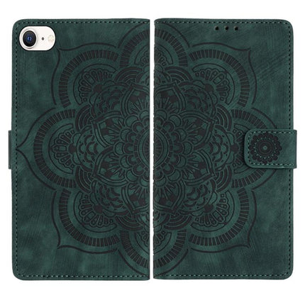 Mandala Embossed Retro Frosted Leather Phone Case, For iPhone 14 Pro Max, For iPhone 7 / 8 / SE 2022, For iPhone 13 Pro Max, For iPhone 13 Pro