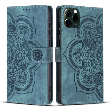 Mandala Embossed Retro Frosted Leather Phone Case, For iPhone 12 mini / 13 mini, For iPhone 12 / 12 Pro, For iPhone 12 Pro Max, For iPhone 11 Pro Max