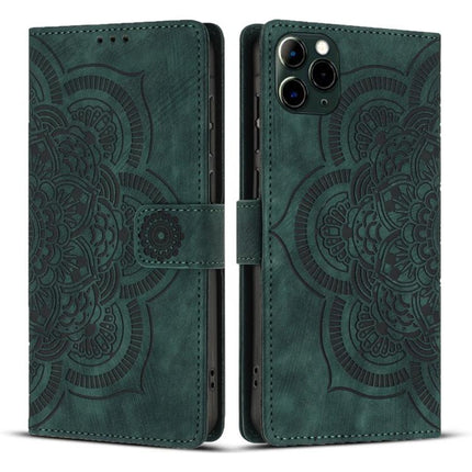 Mandala Embossed Retro Frosted Leather Phone Case, For iPhone 12 mini / 13 mini, For iPhone 12 / 12 Pro, For iPhone 12 Pro Max, For iPhone 11 Pro Max