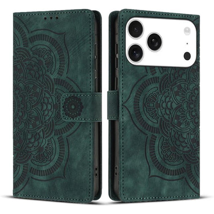 Mandala Embossed Retro Frosted Leather Phone Case, For iPhone 17 Pro Max, For iPhone 17 Pro, For iPhone 17, For iPhone Air