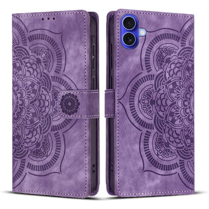 Mandala Embossed Retro Frosted Leather Phone Case, For iPhone 17 Pro Max, For iPhone 17 Pro, For iPhone 17, For iPhone Air