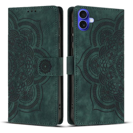 Mandala Embossed Retro Frosted Leather Phone Case, For iPhone 17 Pro Max, For iPhone 17 Pro, For iPhone 17, For iPhone Air
