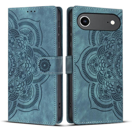 Mandala Embossed Retro Frosted Leather Phone Case, For iPhone 17 Pro Max, For iPhone 17 Pro, For iPhone 17, For iPhone Air