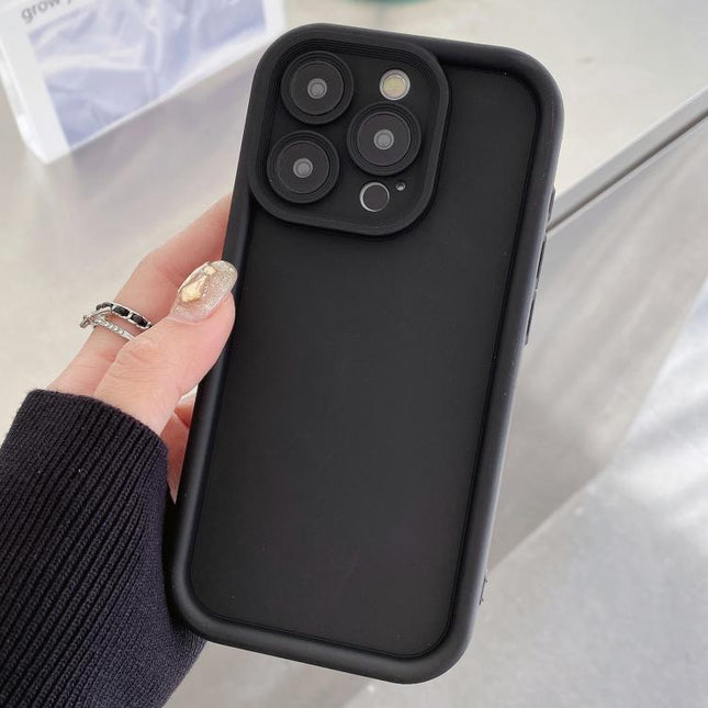 Shockproof Frame Frosted Precise Hole TPU Phone Case, For iPhone 14 Pro, For iPhone 14 Pro Max, For iPhone SE 2022 / 2020 / 8 / 7