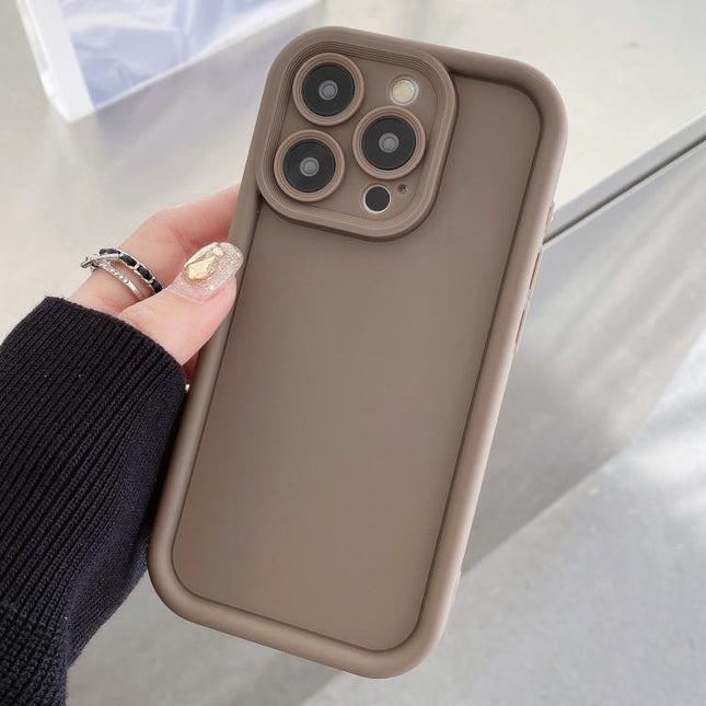 Shockproof Frame Frosted Precise Hole TPU Phone Case, For iPhone 14 Pro, For iPhone 14 Pro Max, For iPhone SE 2022 / 2020 / 8 / 7