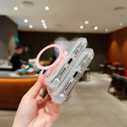 Dreamland Transparent MagSafe Holder Phone Case, For iPhone 15 Plus, For iPhone 15, For iPhone 14 Plus