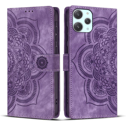 Mandala Embossed Retro Frosted Leather Phone Case, For Xiaomi 14T Pro, For Xiaomi 14T, For Xiaomi Poco M6 Pro 5G / Redmi 12, For Xiaomi 13T / 13T Pro