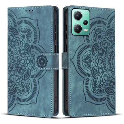 Mandala Embossed Retro Frosted Leather Phone Case, For Xiaomi Poco X5 Pro, For Xiaomi Poco X5 / Redmi Note 12 5G