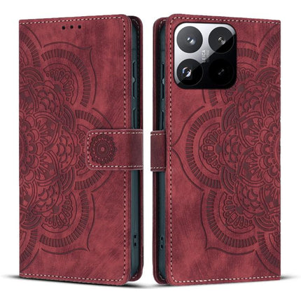 Mandala Embossed Retro Frosted Leather Phone Case, For Xiaomi 17T Pro 5G, For Xiaomi 17T 5G, For Xiaomi 15T Pro 5G, For Xiaomi 15T 5G