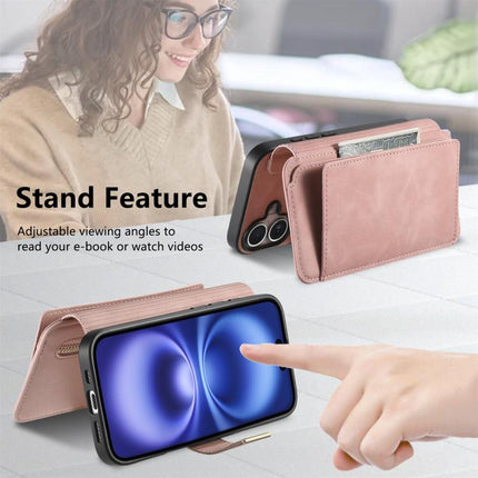 Ring Zipper Wallet RFID Blocking MagSafe Leather Phone Case, For iPhone 11 Pro Max, For iPhone 11, For iPhone 11 Pro