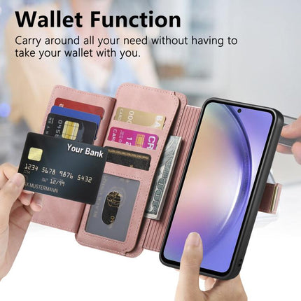 Ring Zipper Wallet RFID Blocking MagSafe Leather Phone Case, For iPhone 17e / 16e, For iPhone 16 Pro Max, For iPhone 16 Pro