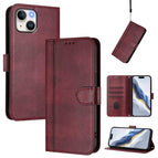 For iPhone 14 / 13 / Wine Red