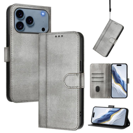 Line Splicing Buckle Retro Leather Phone Case, For iPhone 18 Pro / 17 Pro, For iPhone 18 Pro Max / 17 Pro Max, For iPhone 17e / 16e