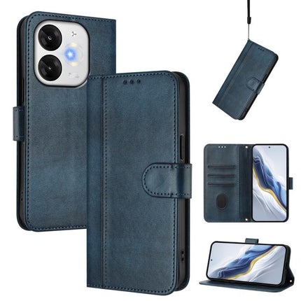 Line Splicing Buckle Retro Leather Phone Case, For itel A80 4G, For itel A50C, For itel A50