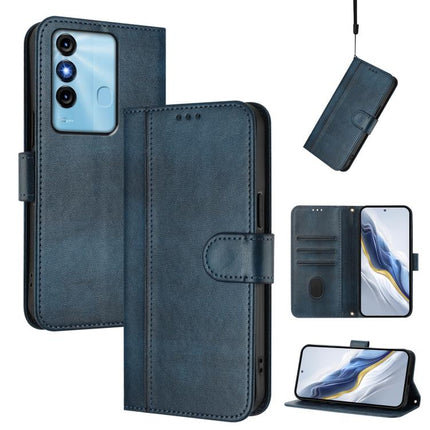 Line Splicing Buckle Retro Leather Phone Case, For itel P40, For itel P38, For itel S17 / Vision 3