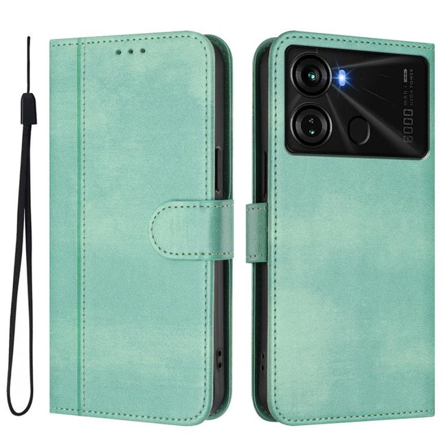 Line Splicing Buckle Retro Leather Phone Case, For itel P40, For itel P38, For itel S17 / Vision 3
