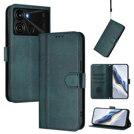 Line Splicing Buckle Retro Leather Phone Case, For itel P40, For itel P38, For itel S17 / Vision 3