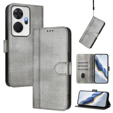 Line Splicing Buckle Retro Leather Phone Case, For itel S24, For itel P55+, For itel P55 4G / Infinix Smart 8